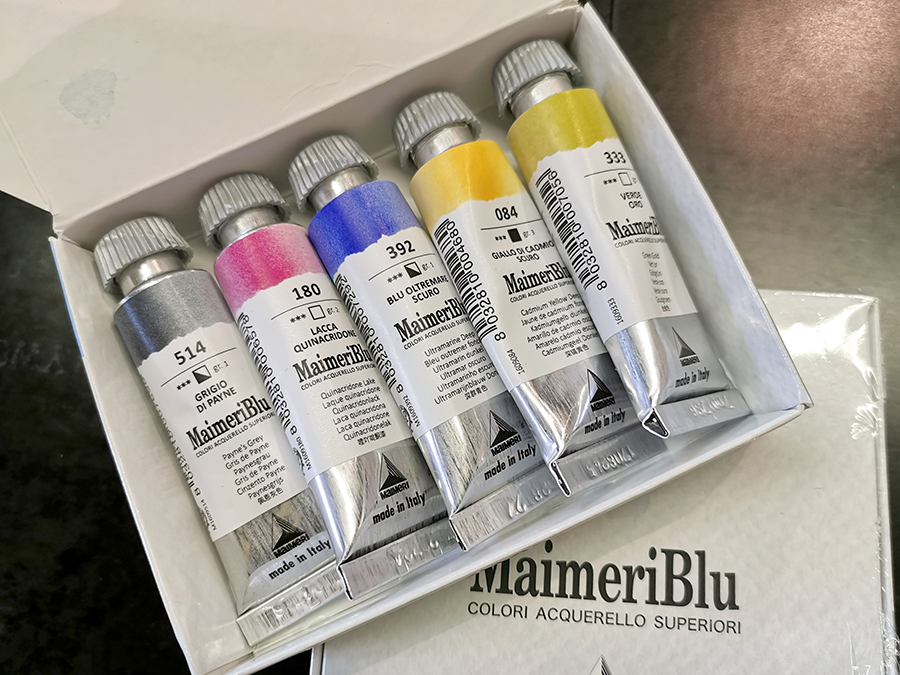 Maimeri Blu Artist Watercolor Tubes and Set